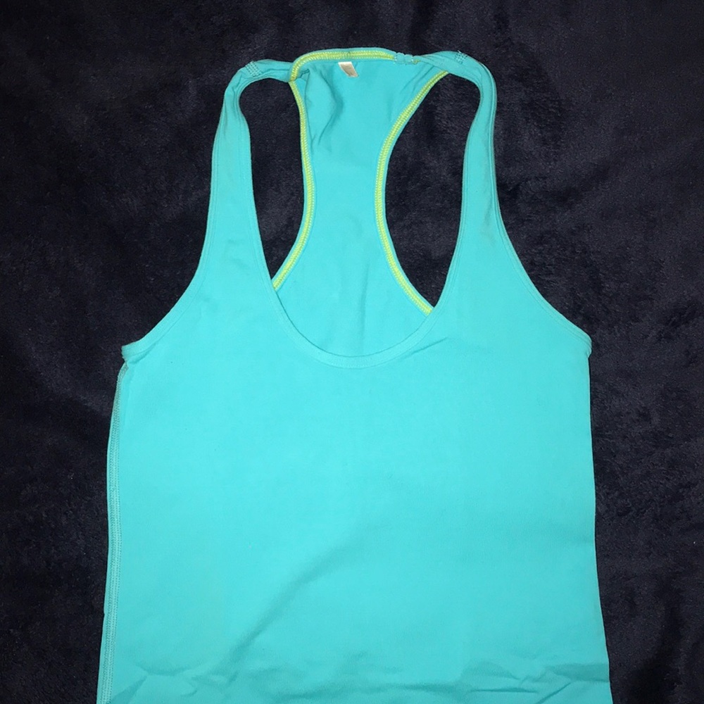 LULULEMON turquoise tank top